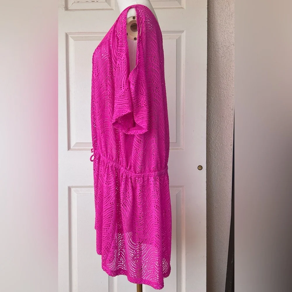 Catalina Brand Swimsuit Cover Up‎ Scoop Neck Elastic Waist Size 3X (22W-24W)